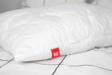 Подушка Medicate з мікрофібри від алергії 80x80 см - Гіпоалергенна подушка з наповнювачем з порожнистих волокнистих кульок - Подушка 80x80 см - Можна прати при температурі до 95 градусів, зроблено в Німеччині, 80 x 80 см