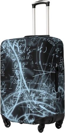 Чохол для валізи Mathe-Formula, міцний захист, підходить для багажу розміром 45,7 - 81,3 см, розмір XL, чорний, екстравеликий