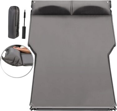 Автомобільний матрац Lescars Самонадувальне ліжко XXL для багажника та заднього сидіння, 180x105x5 см (Автомобільний матрац для універсала, багажника універсала, надувний матрац для)