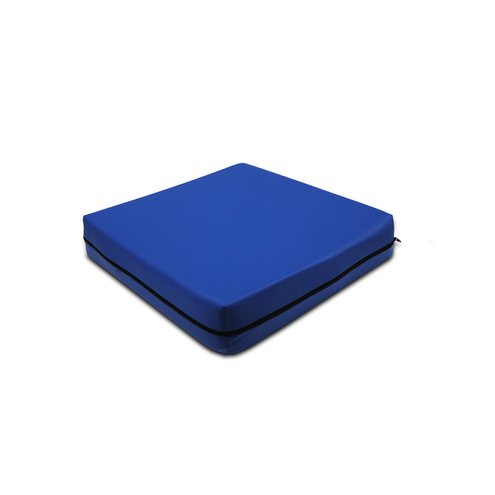 Протипролежнева подушка сидіння для інвалідних візків (42 x 42 x 8 см), ортопедична, з піни з ефектом пам&39яті, синя - Зроблено в Європі