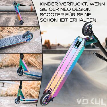 Трюковий самокат Самокат для 7 років і старше - Діти, підлітки та дорослі, Трюковий самокат з легкосплавними дисками 110 мм Самока