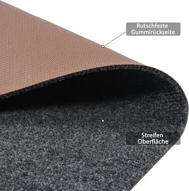 Килимок для коридору bimiti, нековзний, 300x90 см, брудозбірний килимок, килимок для кухні, що миється, килимок для коридору на метр, килимок для вітальні, спальні, кухні, офісу, коридору, сірий