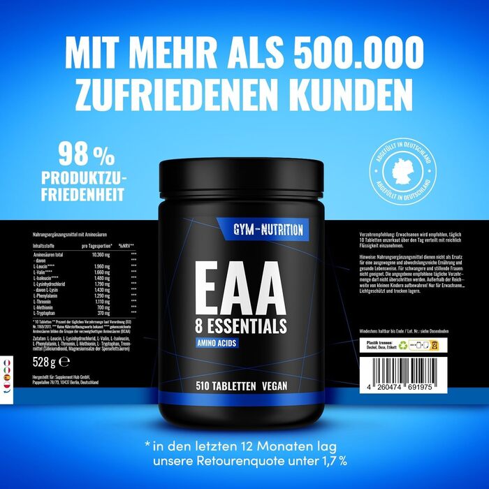 Таблетки Multi Amino - EAA Pattern, 510 шт.