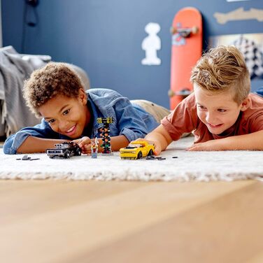 Конструктор LEGO 75893 Speed Champions 2018 Dodge Challenger SRT Demon і Dodge Charger R/T 1970 року, ралійний автомобіль, іграшко