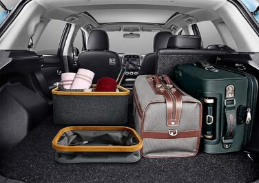 Кошик для білизни складаний 50 л сірий Ідеально підходить як складаний кошик для зберігання Натуральна бамбукова тканина Складаний