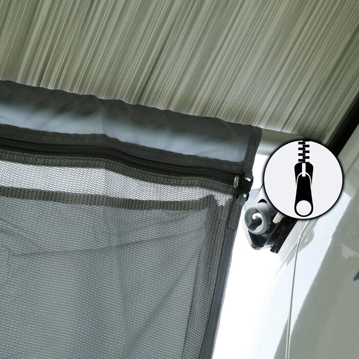 Бічні стінки блокувальника сонця дощу - 2 бічні стінки для тенту захищають від сонця, вітру та дощу