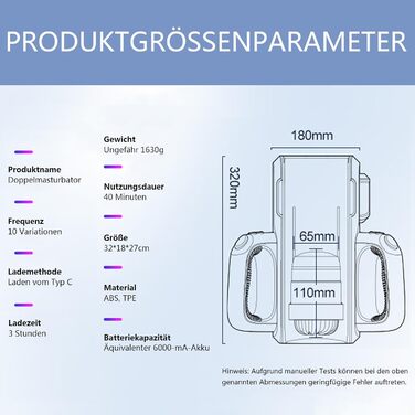 Електричний вимовний мастурбатор з двома ручками, 3 швидкості мультичастотний, секс-іграшки для чоловіків, мастурбація для чоловіків, кишенькові мастурбатори для пеніса
