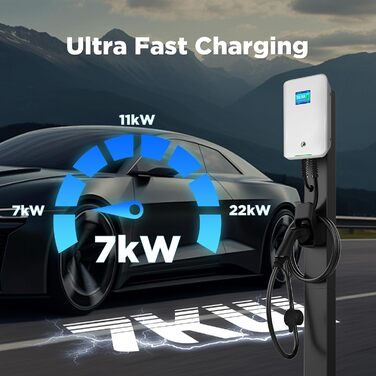 Зарядний пристрій Morec ev тип 2 7кВт 32А однофазний з APP підтримує Bluetooth і WiFi з'єднання ev зарядна станція IEC 62196-2 ста