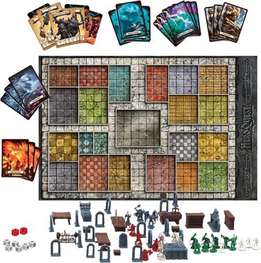 Базова гра Avalon Hill HeroQuest, пригодницька гра в стилі фентезі з мініатюрами, від 14 років, для 2 - 5 гравців Одна базова гра