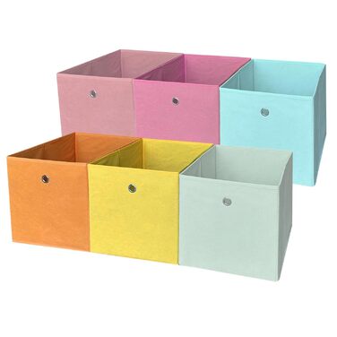 Складних коробок для зберігання, органайзери для гардеробу, органайзери для шаф, коробки для зберігання тканини, коробки-органайзери, складні коробки, коробки для зберігання одягу без кришок (6 кольорів), 6