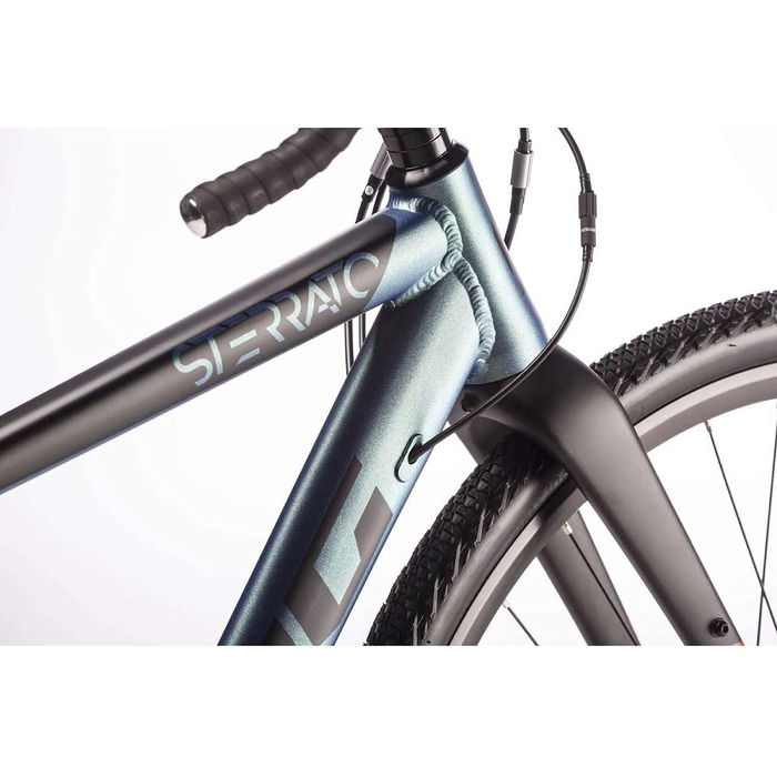 Чоловічий гравійний велосипед Airtracks 28 дюймів STERRATO 5.0 з 2 x 9 швидкостями Shimano SORA RD-R3000 - вилка UD Carbon - розміри рами 52 см та 55 см - модель 2026 55 см (підходить для велосипедистів зростом 175-188 см)