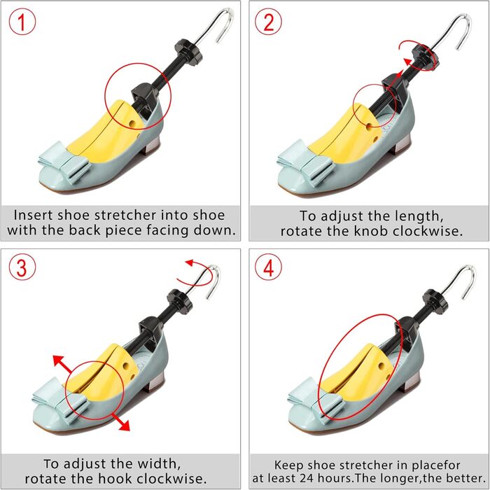 Розширювач для взуття чоловічий та жіночий двосторонній з пластику та металу Розширювач для взуття з пластику та металу Розширювач