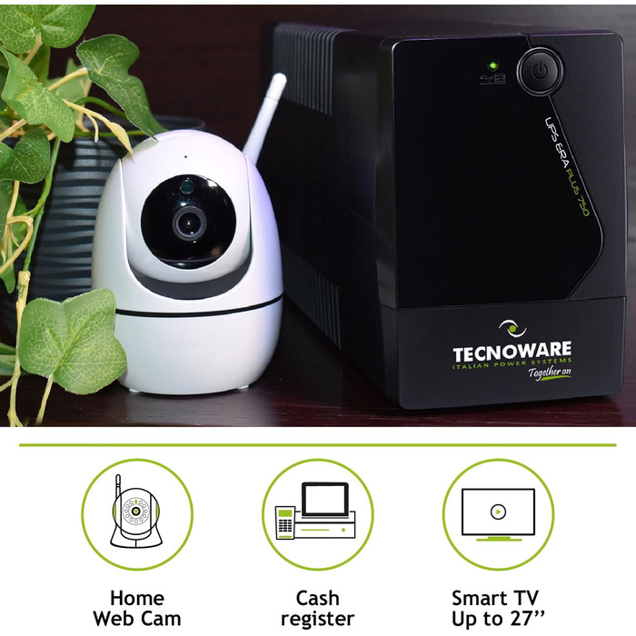 Джерело безперебійного живлення 750 ВА захист від перебоїв в електромережі Технологія AVR Plus 10 хв автономності для ПК, 40 хв дл