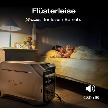 Портативна електростанція EF ECOFLOW DELTA Pro 3, акумулятор LFP 4096 Втгод, можливість розширення до 12 кВтгод, вихідна потужність змінного струму 4000 Вт, сонячний генератор для домашнього використання, кемпінгу, надзвичайних ситуацій, відключення елект