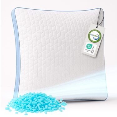 Подушка для шиї з піни з ефектом пам&39яті, регульована висота Ергономічна подушка для сну на боці, спині та животі Охолоджувальна подушка для кращого сну, 80x80