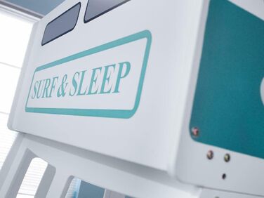 Спальня FSYM з двоярусним ліжком, сучасне двоярусне ліжко, масивне, зелене, біле, 91 см, односпальне ліжко для дітей