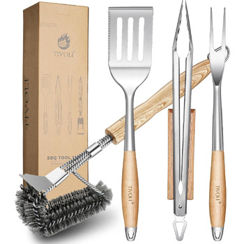 Набір столових приборів для барбекю 4 шт. набір для барбекю аксесуари для барбекю для чоловіків преміум 4 шт. набір для барбекю щи