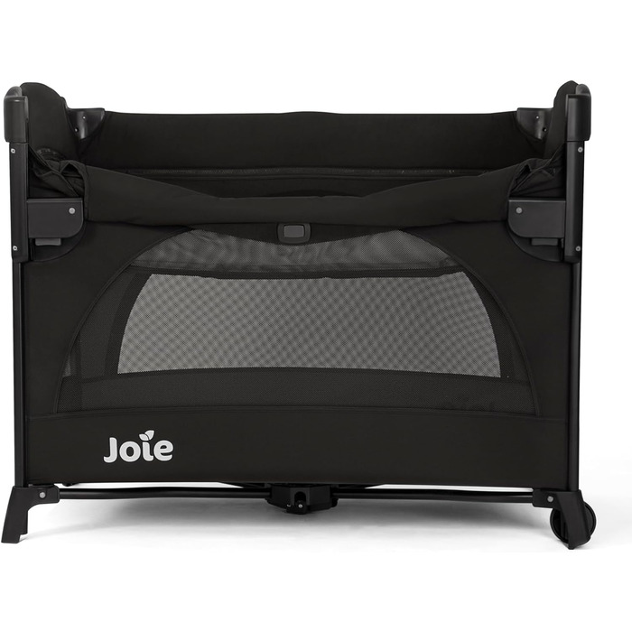 Дорожнє ліжечко Joie Kubbie Sleep, приліжкове ліжечко 2-в-1, відкидна боковина, знімний вкладиш, компактно складається від народження до 3 років (0-15 кг), колір сланцевий