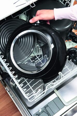 Аерофритюрниця Tefal YV9708 ActiFry Genius XL 2в1 з важелем для перемішування Переможець тесту 1,7 кг на 8 осіб 9 автоматичних меню 2 страви одночасно здорова фритюрниця без олії, чорна ActiFry Genius XL 2в1