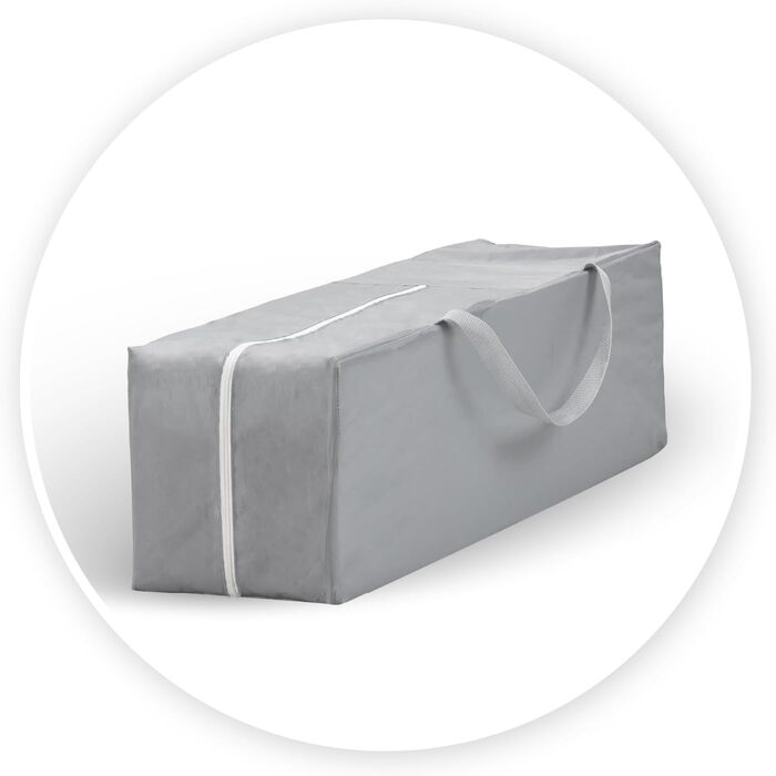 Дитяче ліжечко Momi BELOVE для дітей вагою до 15 кг, Ш65 x Д125 x В78 см (складається 21 x 23 x 80 см), дитяче ліжечко з матрацом, 2 колеса, сумка для транспортування сірого кольору