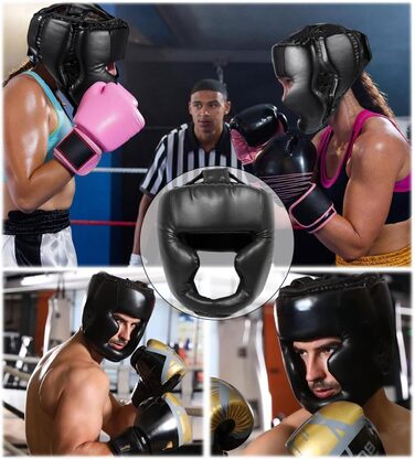 Захист голови з найкращими тренувальними головними уборами для карате, головними уборами для боксу, кікбоксингу, тхеквондо, тренувальними головними уборами для карате, боксерськими головними уборами для дорослих, головними уборами для спарингу та муай-тай