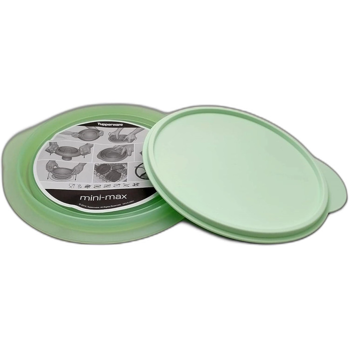 Тарілка Tupperware Kitchen Utensil Mini-Max 950 мл, світло-зелена, складна, з кришкою