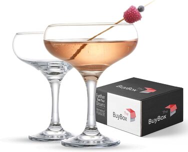 Набір склянок для коктейлів 2 (9 унцій/270 мл). Келихи для шампанського, келихи для еспресо-мартіні, келихи для мартіні, елегантні