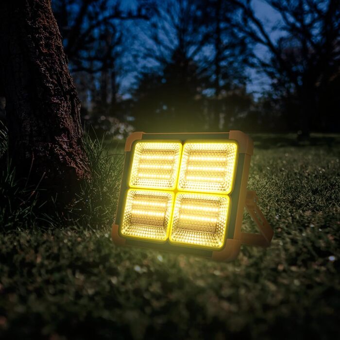 Портативний сонячний кемпінговий ліхтар Healifty зі світлодіодним магнітним робочим освітленням, вибухобезпечний компактний для риболовлі, кемпінгу та активного відпочинку на свіжому повітрі