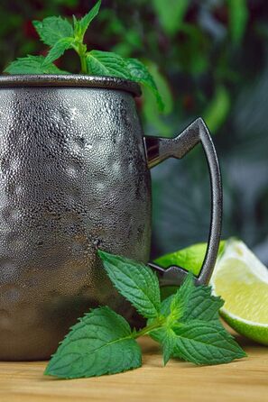 Х чорні кружки Moscow Mule 500 мл Глечик для коктейлів ручної роботи Московський мул, 2 шт., 2