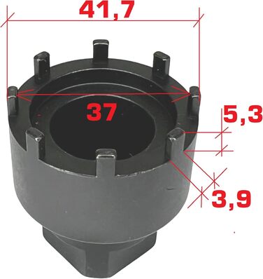 Інструмент Fantic26 Lockring Tool Ebike Bicycle Lockring Chainring Spider Service Tool Інструмент для розбирання Гайка Підходить для Ebike Brose Motor Drive S/Mag для Bosch Gen.2 Gen.3 Performance CX, Yamaha PW-X