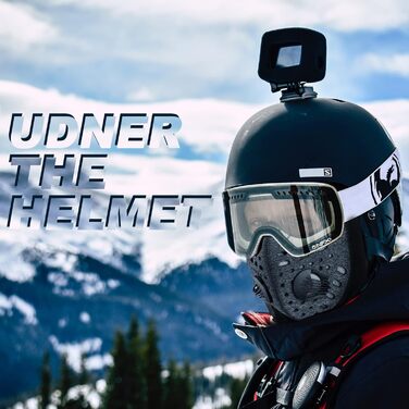 Чоловіча балаклава ROCKBROS, велосипедна/мотоциклетна, лижна/зимова балаклава, вітрозахисна/пилозахисна, розміри 56-61, чорна