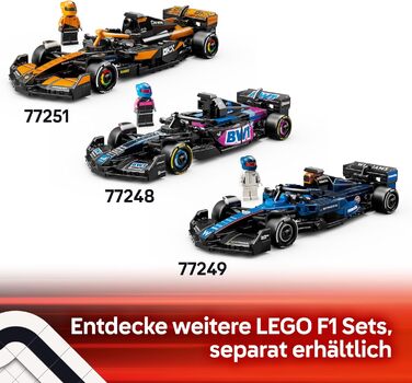 Конструктор LEGO Speed Champions Mercedes-AMG F1 W15 Racing Car 77244, 267 деталей, перегонова тематика