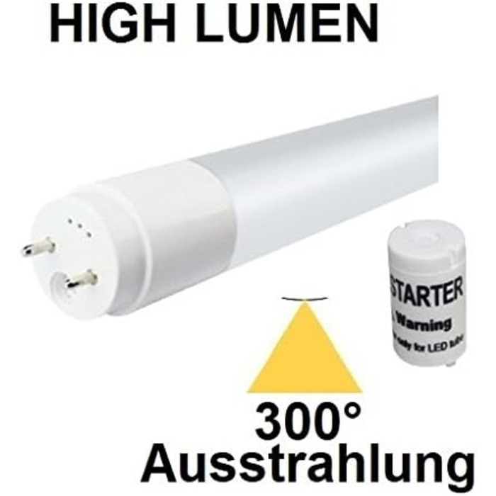 Світлодіодна трубка Besolis 90 см T8-G13 14 Вт, 300 ВИПРОМІНЮВАННЯ, 1890 люмен, білий денний/холодний білий 6000 кельвінів, заміна 11 для люмінесцентних ламп 24 Вт 30 Вт - включаючи світлодіодний стартер