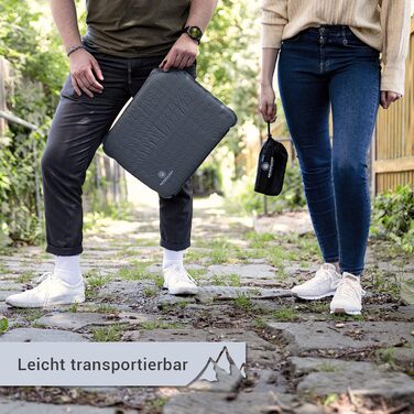 Ультралегка самонадувальна подушка для сидіння - килимок для кемпінгу, термоподушка для вулиці, надувна, сіра, 40 x 30 см