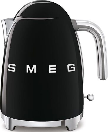 Електричний чайник Smeg KLF03BLEU, нержавіюча сталь, 1,7 літра, чорний