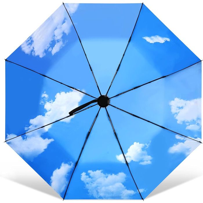 Складна туристична парасолька JIGUOOR вітрозахисна міцна 8-реберна захист від ультрафіолету Компактна парасолька зі стійкістю до ч