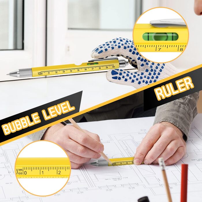 Подарунки для чоловіків Maqhpu - 9 в 1 багатофункціональна кулькова ручка для чоловіків, чоловічі подарунки для тата, подарунок на