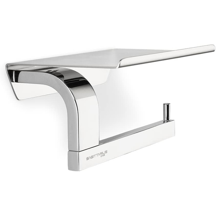 Тримач для туалетного рулону з полицею з нержавіючої сталі Тримач для туалетного рулону з полицею Тримач для туалетного паперу Три