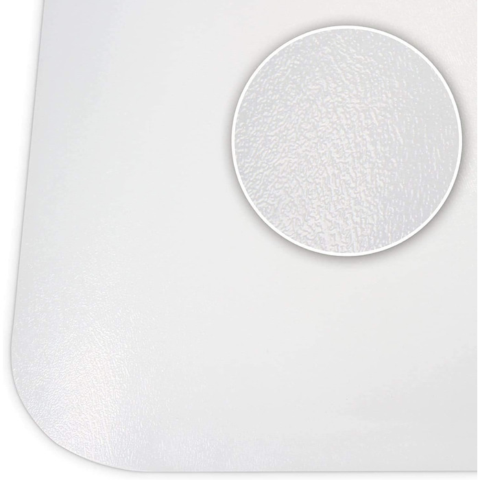 Захисний килимок для твердих підлог KARAT - 100 x 120 см, молочно-білий - Захисний килимок для офісних стільців, захисний килимок для паркету, ламінований килимок з поліпропілену (Revolution)