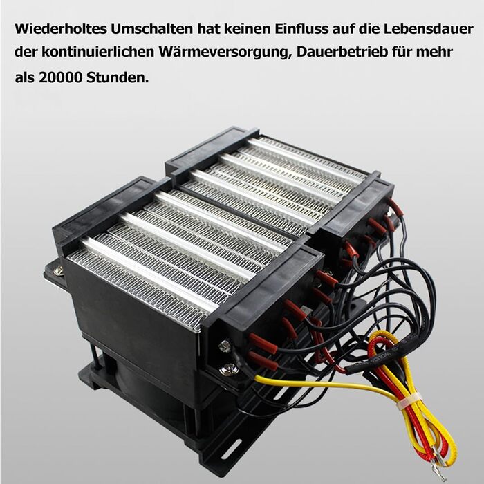 Нагрівальний елемент PTC 220V 1500W Керамічний повітряний нагрівач PTC, електроізольований керамічний термостат, високопродуктивний нагрівальний елемент PTC, PTCYIDU