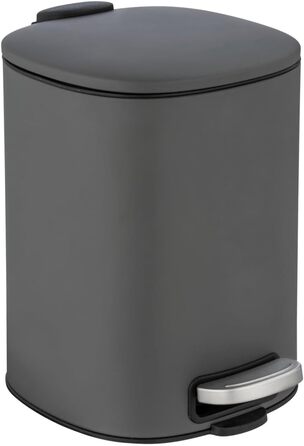 Косметичне педальне відро для сміття WENKO Mod. Alassio, відро для сміття об'ємом 5 літрів, високоякісне відро для сміття для ванн