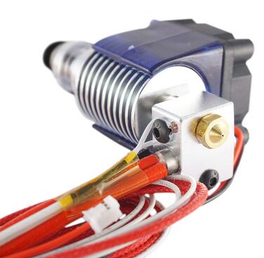 Комплект гарячого кінця V6 Повністю металевий тефлонова J-головка Bowden, сопло 0,4 мм, тефлонова трубка, вентилятор, силіконовий кожух, термопаста, зєднувач PC4-M6 Push-Fit 1,75 мм для 3D-принтерів Anycubic, Creality, Anet та інших. Комплект гарячого кін