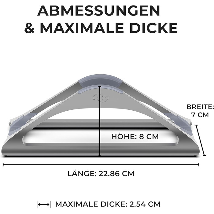 Вертикальна підставка для ноутбука на стіл (Сірий космос), Регульований тримач для MacBook, підставка для MacBook Pro, інших ноутбуків та нетбуків