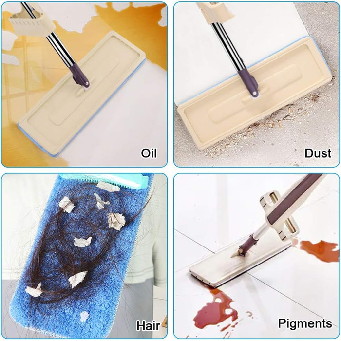 Чистячих подушечок з мікрофібри для швабри, змінна кришка для швабри для підлоги, поглинаюча чистяча подушечка для швабри з розпил