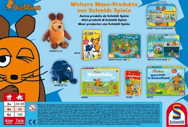 Дитячий пазл Schmidt Spiele 56212 Мишка, Хороші друзі, 3x24 елементи, синій