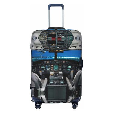 Чохол для валізи Авіаційний кокпіт - захист від пилу та подряпин, еластична обкладинка для подорожей, розмір 90