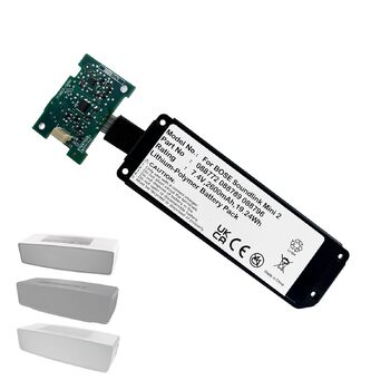 Батарейка для Bluetooth-колонки Bose SoundLink Mini 2, запасна батарейка для Bose SoundLink Mini II, сумісна з Bluetooth-колонками Bose 088772, 088789, 088796, 080841. - В комплекті друкована плата, пайка не потрібна.