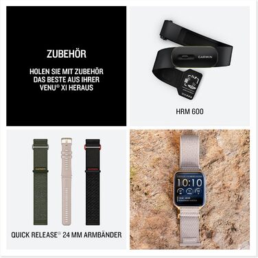 Мм) - смарт-годинник з GPS, 2-дюймовий AMOLED-дисплей, до 8 днів роботи від акумулятора, понад 100 спортивних програм, цілодобові функції для здоров&39я та благополуччя, телефонія, екранна клавіатура, карти, світлодіодний ліхтарик, 1 (51