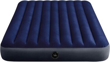 Надувне ліжко Intex Classic Downy Set - Queen - 152 x 203 x 22 см - 4 місця - Синє односпальне