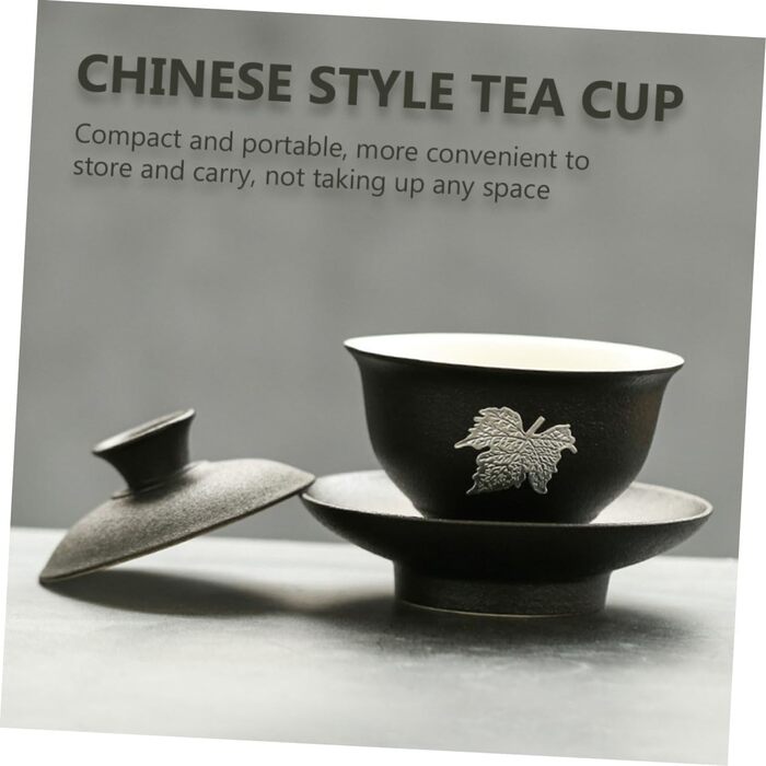 Компактний керамічний чайний сервіз з кришкою для жасминового та зеленого чаю, для дому та офісу